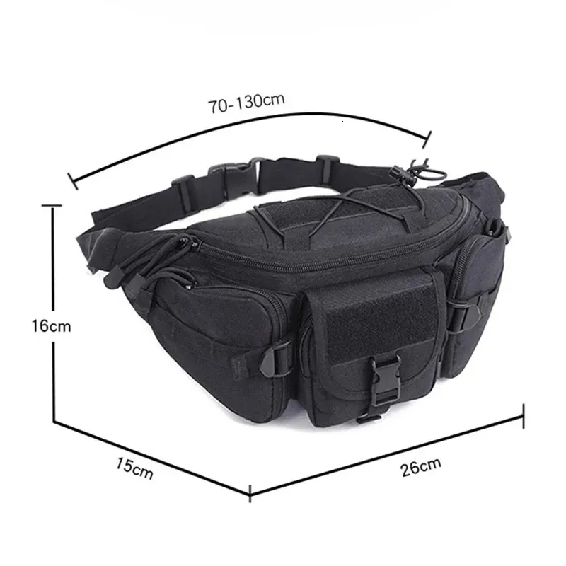 Marsupio da uomo tattico impermeabile Molle mimetico per caccia, escursionismo, arrampicata, pesca, cintura in nylon, marsupio da combattimento_voghion.com