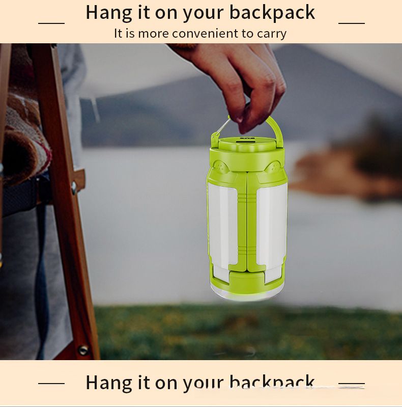 New LED Digital Display With Output Outdoor Foldable Hanging Camping Tent Light_voghion.com