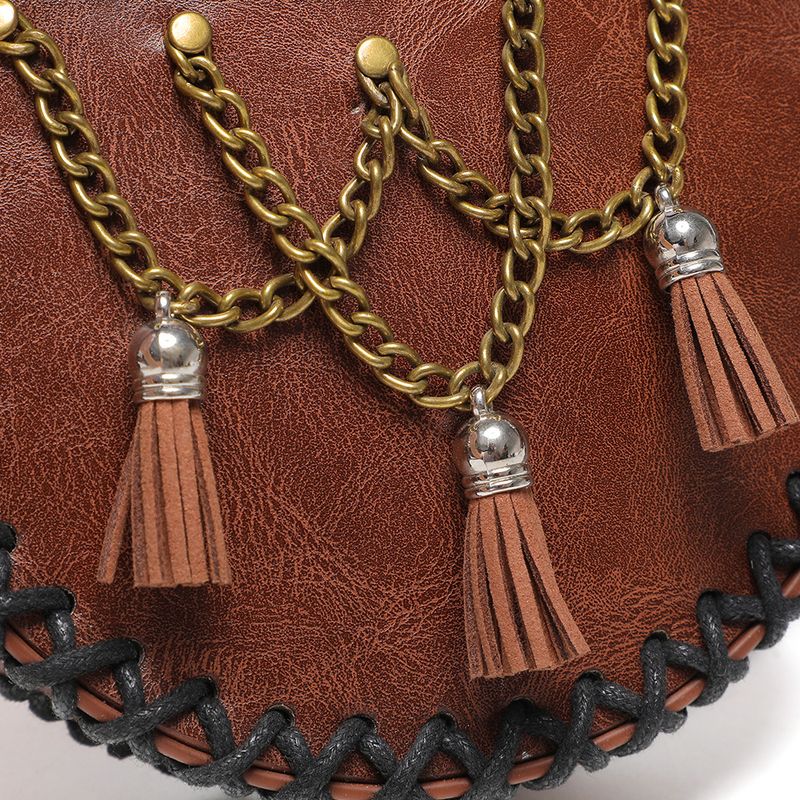 Mittelalterlicher Gürtel im Wikingerstil, Münzgeldbörse, Ritter-Retro-Gürteltasche mit Prägung_voghion.com