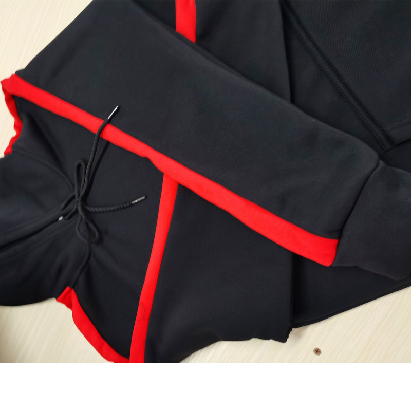 Survêtements pour hommes Automne et hiver Ensemble à capuche pour hommes Casual Pull de sport chaud Pull Pantalon de jogging Ensemble 2 pièces_voghion.com