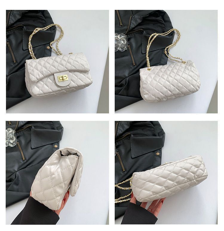 Lingge Embroidered Thread Handmade Chain 2024 New Fashion Large Capacity Texture Single Shoulder Women's Crossbody Small_voghion.com