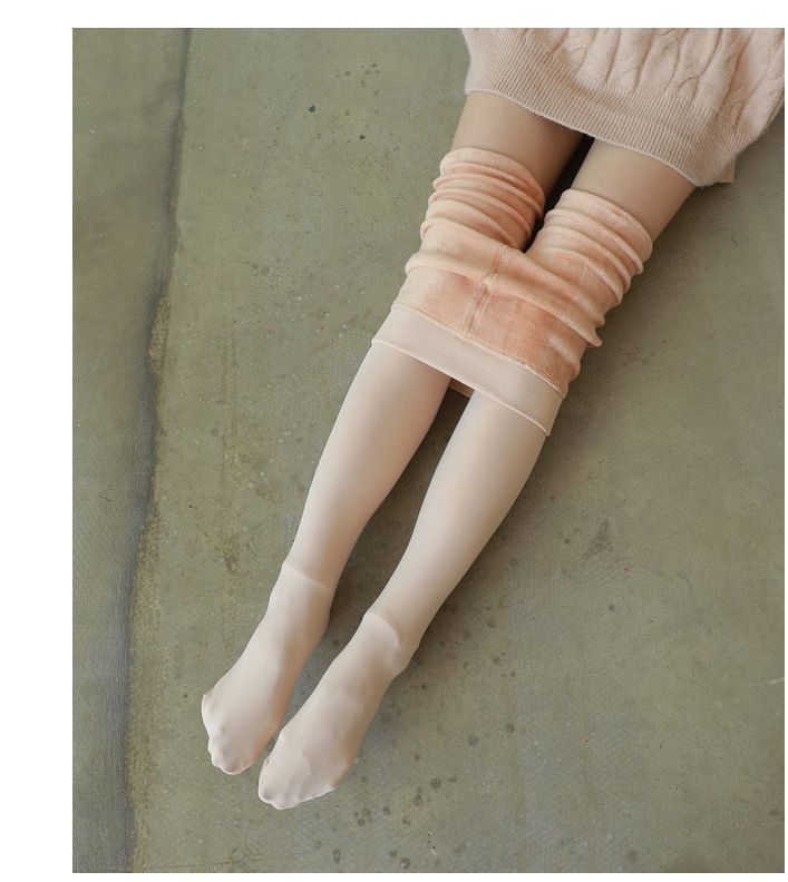 Fleece und verdickt einteiliges leggings frauen nackten beine übernatürlichen nackt gefühl fleisch-farbige strumpfhosen strumpfhosen_voghion.com