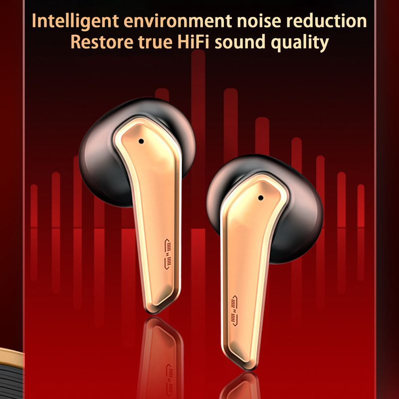 Dual H08 Mics Battery In-ear Bluetooth-compatible Noise Life Long Earphones Reduction HiFi Sound Wireless Earbuds_voghion.com