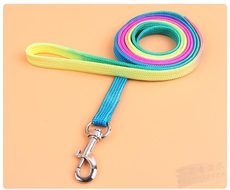 Pettorina per cani colorata con corda, orsacchiotto e barboncino, guinzaglio arcobaleno, ordine minimo un pezzo_voghion.com