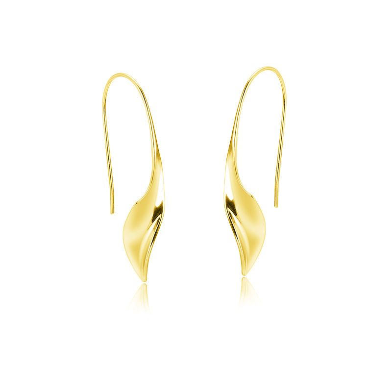 Modische, große Ohrhaken aus 925er Sterlingsilber für Damen – ein echter Hingucker für den Sommer. Schlichte, runde Ohrhaken aus Silber mit individuellem Touch._voghion.com