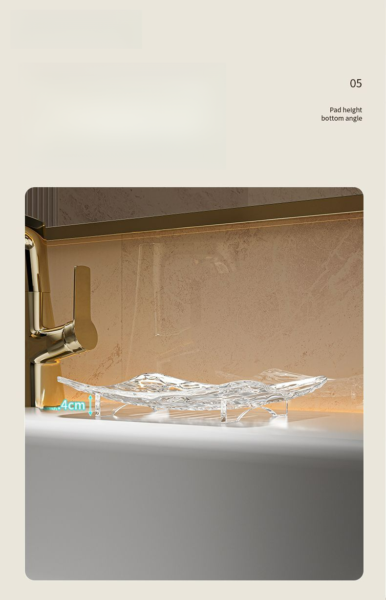 Luxury Dish For Home Use, High-end, Stylish, Drainable Holder, Creative And Unique Single-layer Storage Soap Rack_voghion.com