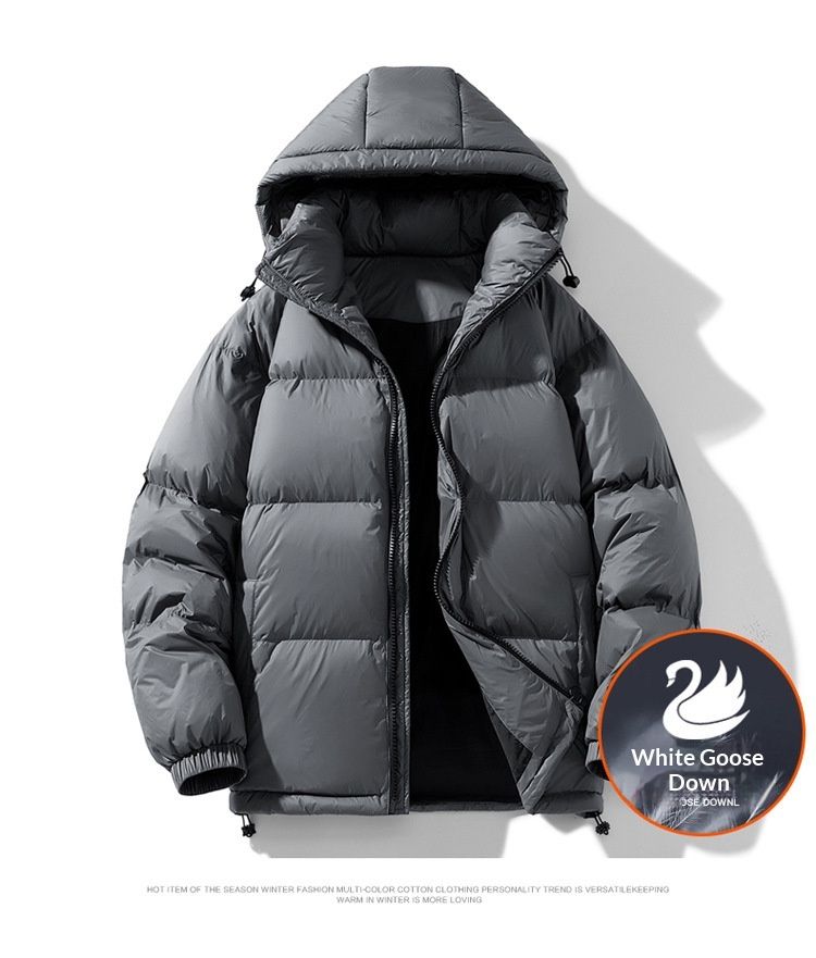 Lunar Apex Winter Large Warm Hooded White Goose Couple Men's Plus Size Cross-Border Down Jacket_voghion.com