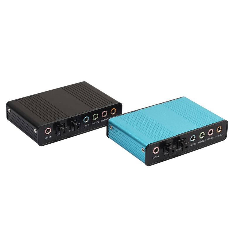 Xinweiqing USB 2.0 External 6 Channel 5.1 Optical Audio Sound Card for Notebook Laptop PC_voghion.com
