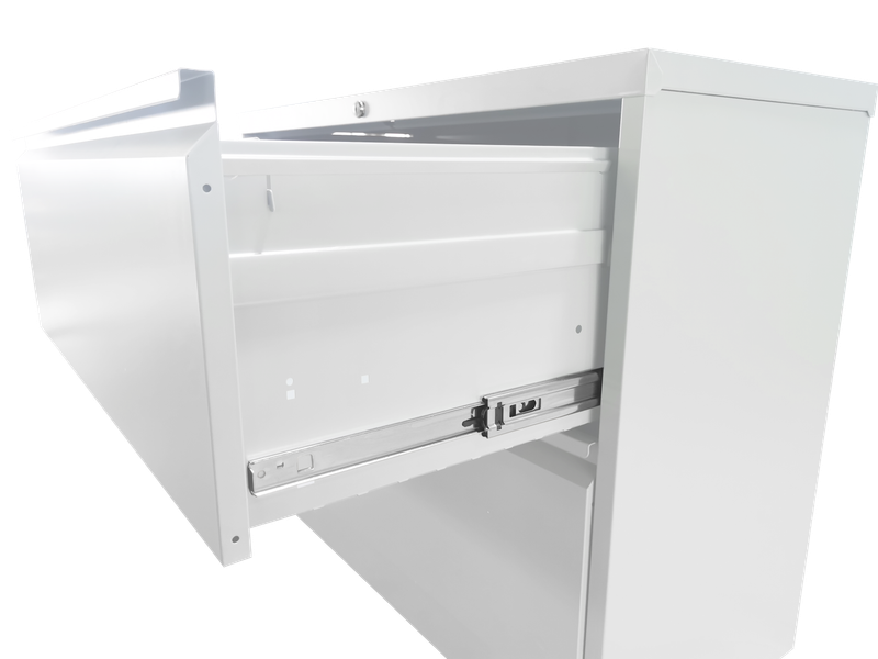 5 Drawer Metal Lateral File Cabinet , White Filing Cabinet with Lock, Lockable File Cabinet for Home Office, Locking Metal File Cabinet for Legal/Lett_voghion.com