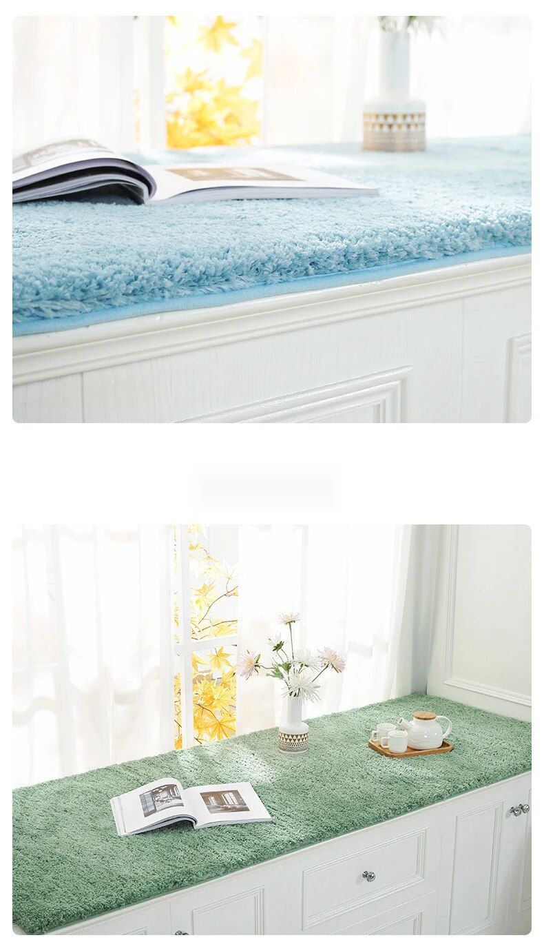 Light luxury master bedroom bay window windowsill plush balcony tatami mat, new all-season universal and customizable_voghion.com