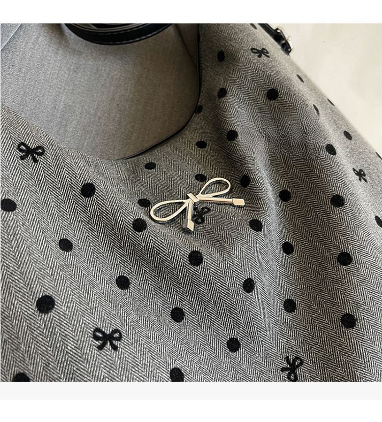 Women's Handbag Tote Bag Fashion Polka Dot Bag 2025 Fall/Winter New Minimalist Casual Backpack_voghion.com