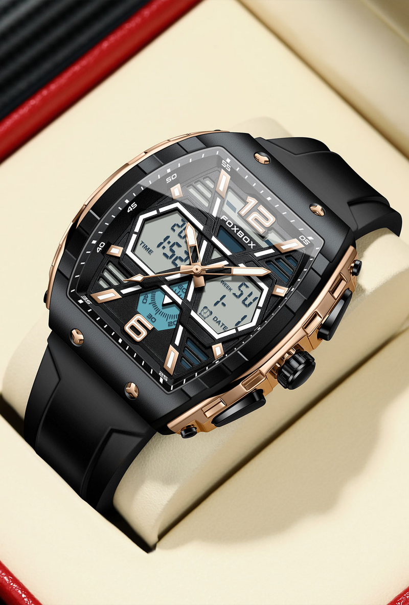 Luksuzne moške ročne ure z LCD zaslonom, svetleča športna moška ura, vodoodporna vojaška kremenčeva moška ura 2023_voghion.com