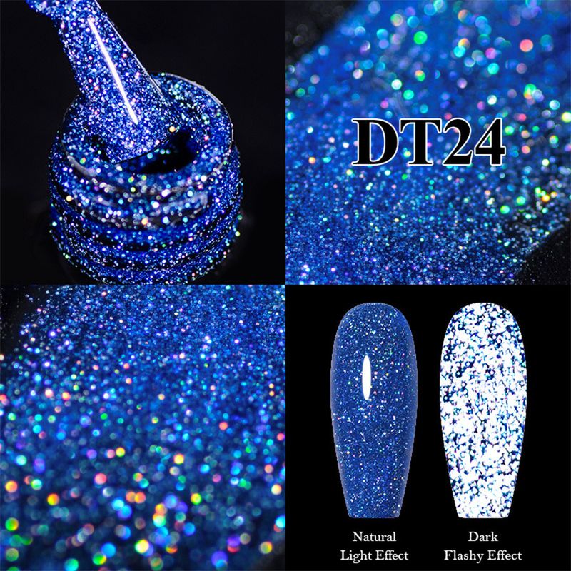 Nails Art & Tools nouvelle célébrité Internet super flash laser diamant écrasé vernis à ongles colle colorée flash diamant colle salon de manucure dédié_voghion.com