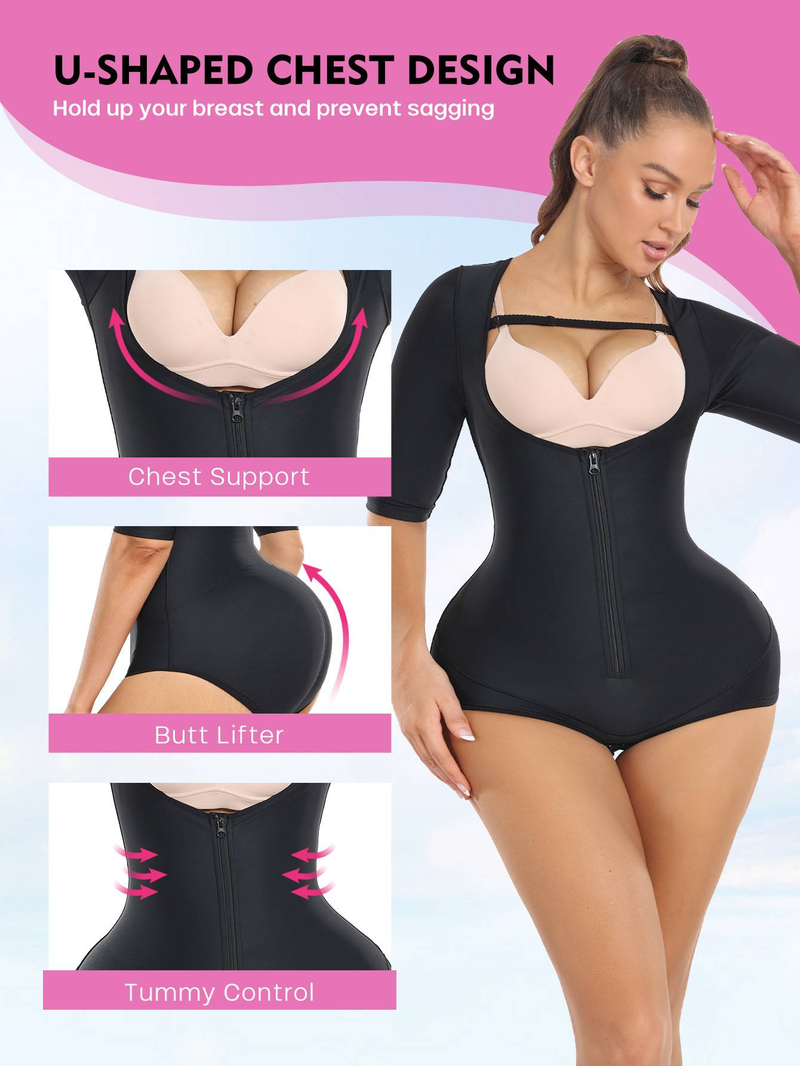 Unterwäsche Post-op body shaper overall hüfte lift bauchstraffung arm lift brust shaper_voghion.com