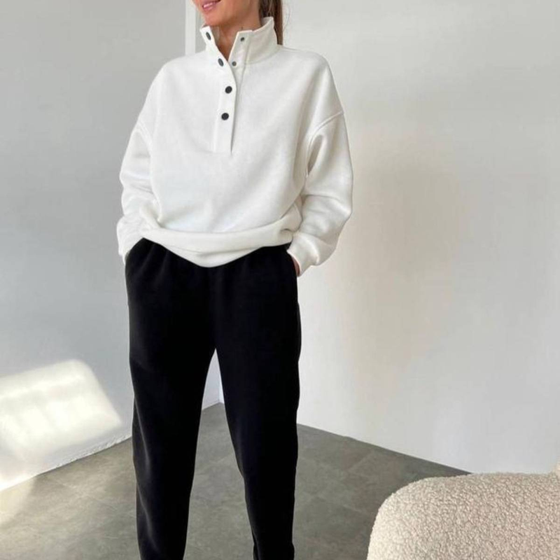 2025 Spring And Autumn New Hot Selling Women's Tracksuit Set Fashion Button-Up Collar Suit Two-Piece Set_voghion.com