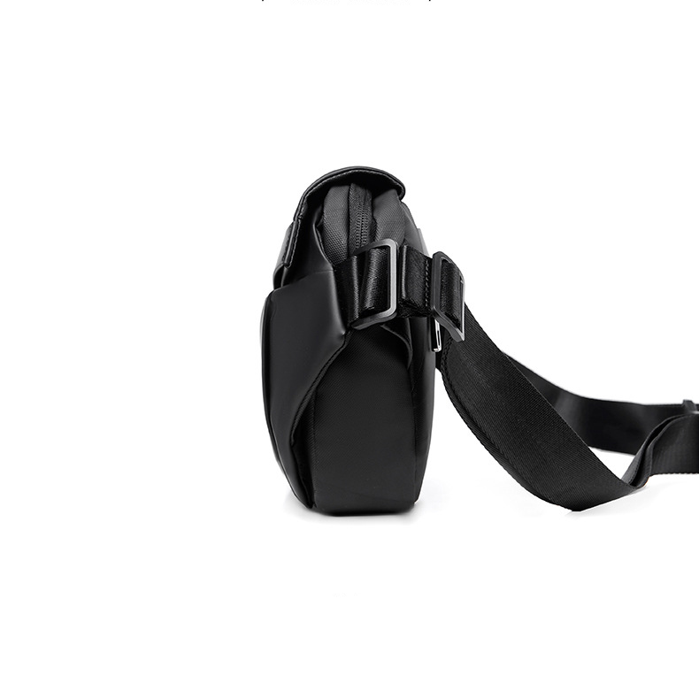 Schlichte Messenger Bag für Herren, funktionelle Arbeitstasche, trendige Markenmode, Brusttasche für Herren, vielseitige Umhängetasche zum Pendeln_voghion.com