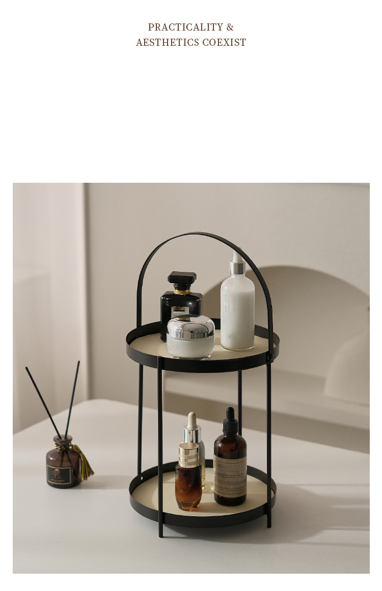 Ostern Tag Familie Organizer Desktop Multifunktionale Lagerung Regal Tisch Display Tasse Parfüm Licht Luxus Schminktisch Kosmetik Lagerung_voghion.com