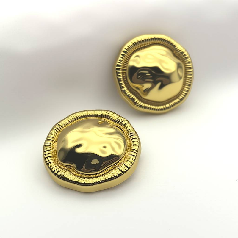 6-10pcs Small Size Gold Button Retro Feel Uitable For Shirts, Coats, Pants._voghion.com