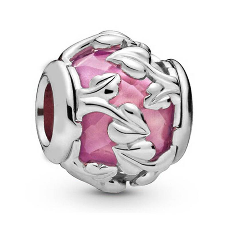 Jewelry Findings & Components Classic Pink Mom Pendant Alloy Happy Birthday Beaded DIY Bracelet_voghion.com