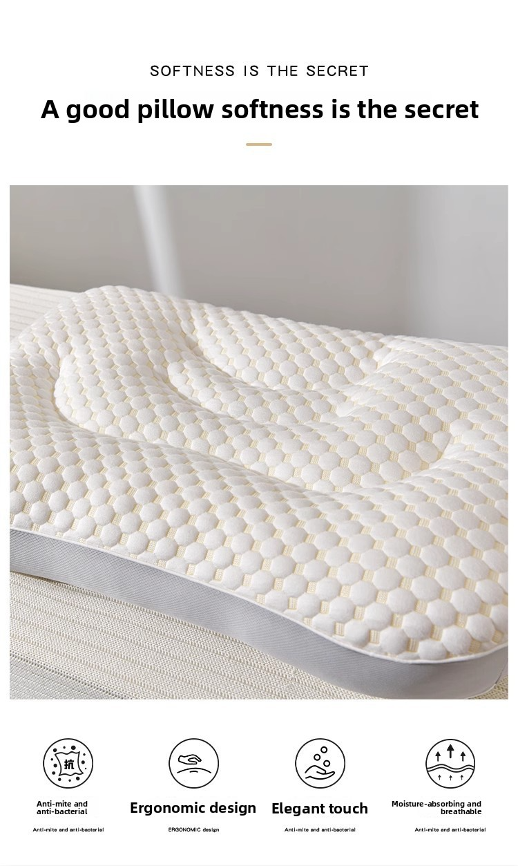 Knitted Pillow Set (2-Pack) - Orthopedic Neck Support Pillows For Deep Sleep Non-Collapsing & Breathable (Medium Firmness Home Use Single Size)_voghion.com