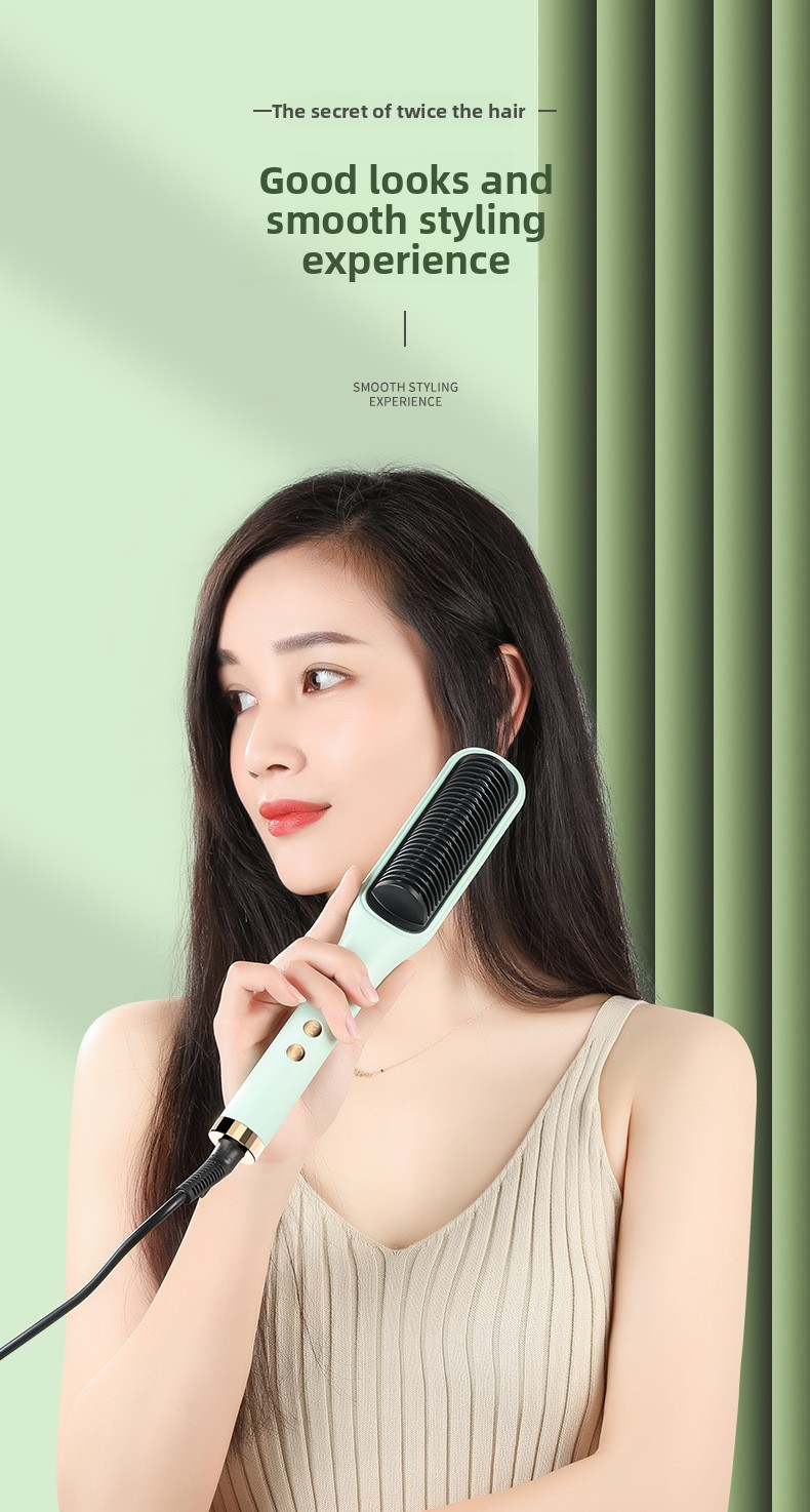 2-In-1 Straightening & Curling Iron With Ionic Technology - Anti-Frizz Hair Styler For Damage-Free Styling - Adjustable Temp 300°F-450°F_voghion.com