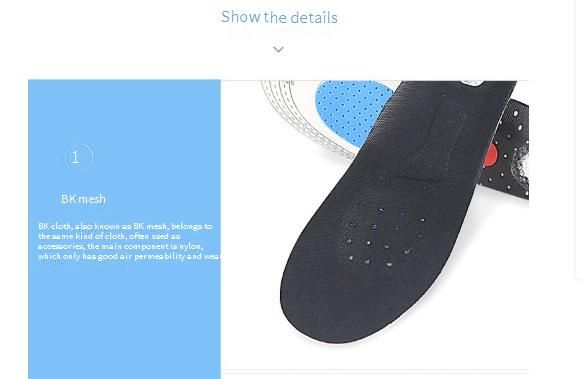 Breathable Moisture-Wicking Shock-Absorbing Gel Insoles For Men & Women - EVA Memory Foam Cushion For Running, Basketball, Hiking_voghion.com