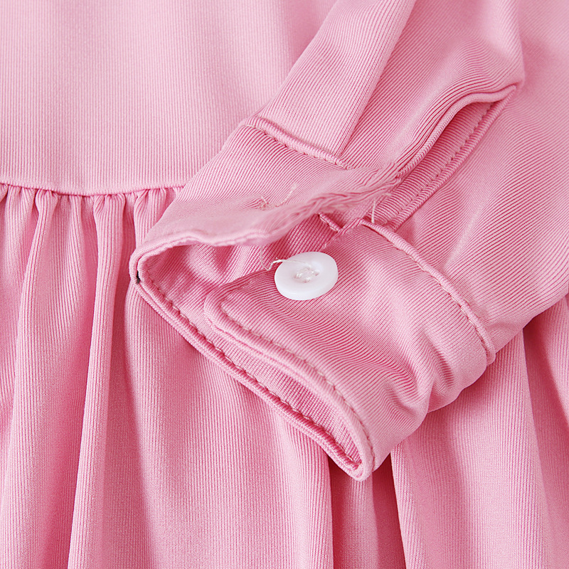 Babykleidung Kinder langärmeliges langes Kleid + Kopftuch zweiteilige Kinderkleidung ins_voghion.com
