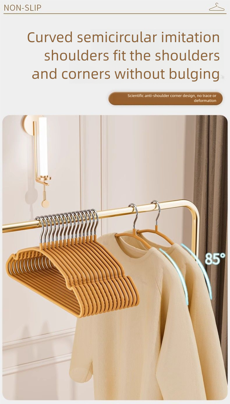 Hanger Home Use, Thickened And Sturdy, Suitable For Dormitories, Student Drying Rack, No Marks, Anti-Shoulder Bumps,_voghion.com