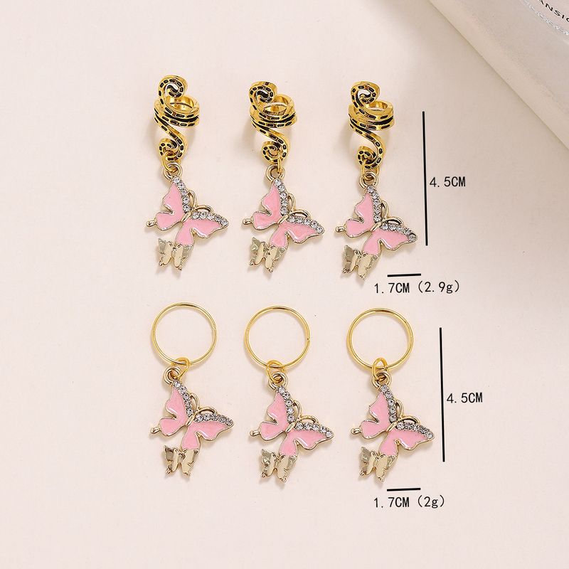 Eleganti fermagli per capelli a farfalla in metallo, fermagli per capelli alla moda per trecce di coda di cavallo da ragazza sexy_voghion.com