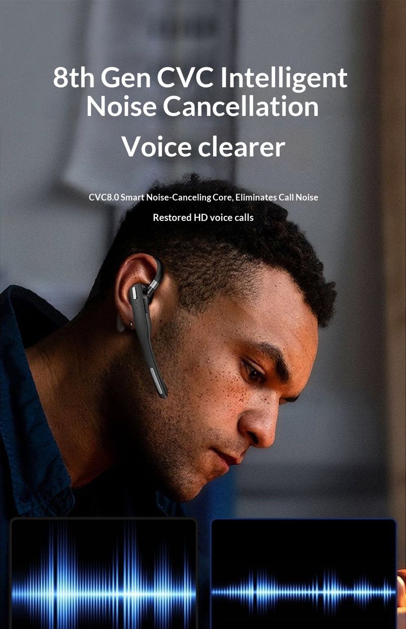 NeoGear Hot-Selling AI Translation Semi-In-Ear Business Bluetooth Earphones Over-Ear YYK525 Call Noise Cancelling_voghion.com
