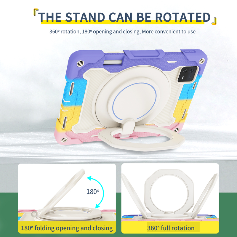 Fodral för Xiaomi Pad 6 11 tums surfplatta Fodral Soft Silica gel Ring Rotate Stand Anti-fall Skyddsskydd för Xiaomi Mi Pad 6 Pro_voghion.com