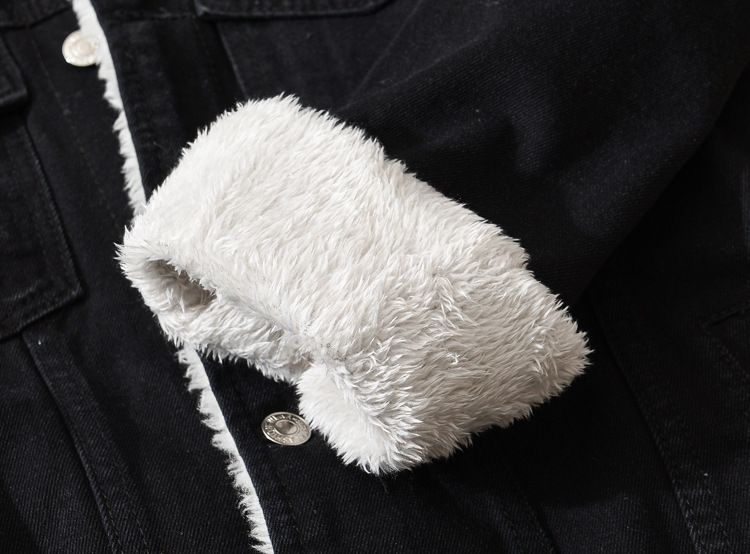 Chaqueta vaquera ligera y lavada para hombre, moderna, con forro polar, abrigo de invierno ajustado, ropa informal para jóvenes._voghion.com