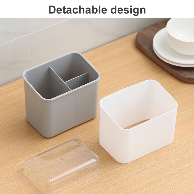 Double Layer Cutlery Drain Rack - Chopsticks & Utensil Storage | Stainless Steel | Drip Tray_voghion.com