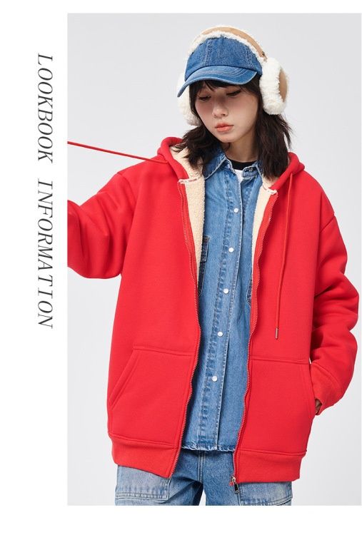 Nuovo cardigan con cappuccio per donna 2024 nuovi stili autunno inverno con aggiunta di peluche e lana di agnello ispessita calda top 12_voghion.com