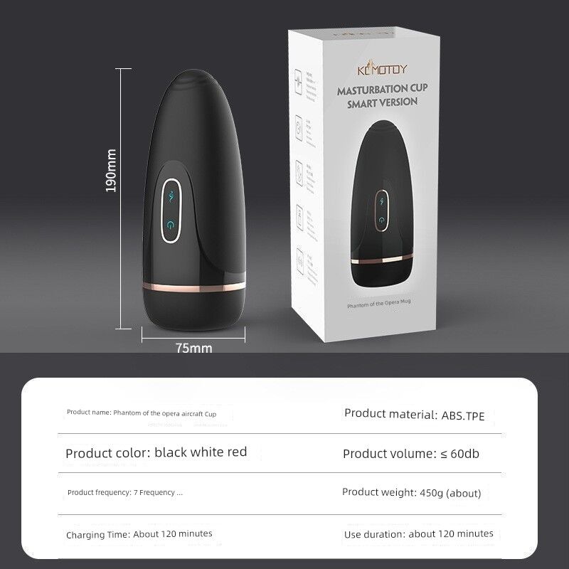 Komotoy Si Loafers Phantom Flugzeugflasche zum Aufladen, automatische Vibration mit Geräuschen, Masturbationsgerät für Männer_voghion.com