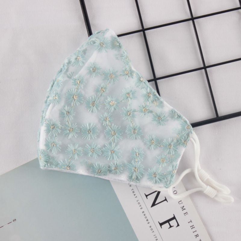 Masque filtrant anti-poussière mince et respirant à double couche en chrysanthème pour femme version coréenne_voghion.com