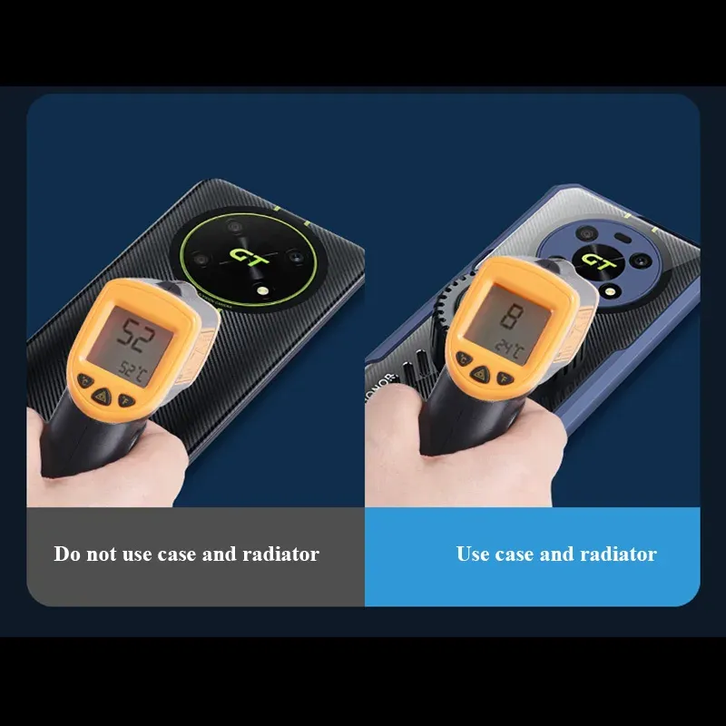 Custodia per PC con dissipazione del calore in grafene per Honor X40 X50 X30 GT, custodia protettiva trasparente anti-caduta e traspirante_voghion.com