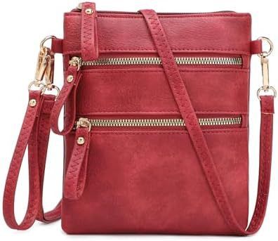 AMELIE GALANTI Borsa a tracolla piccola da donna, in morbida pelle, squisita e resistente, alla moda_voghion.com