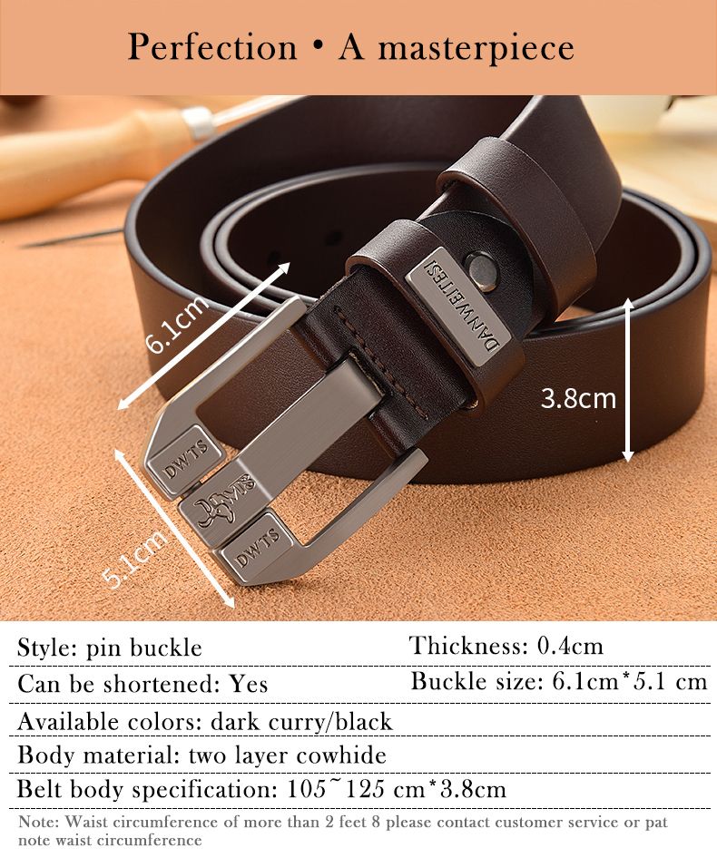 HOT newMen High Quality Belt Men Male Strap Pin Buckle Genuine Fancy Vintage Jeans Free Shipping_voghion.com