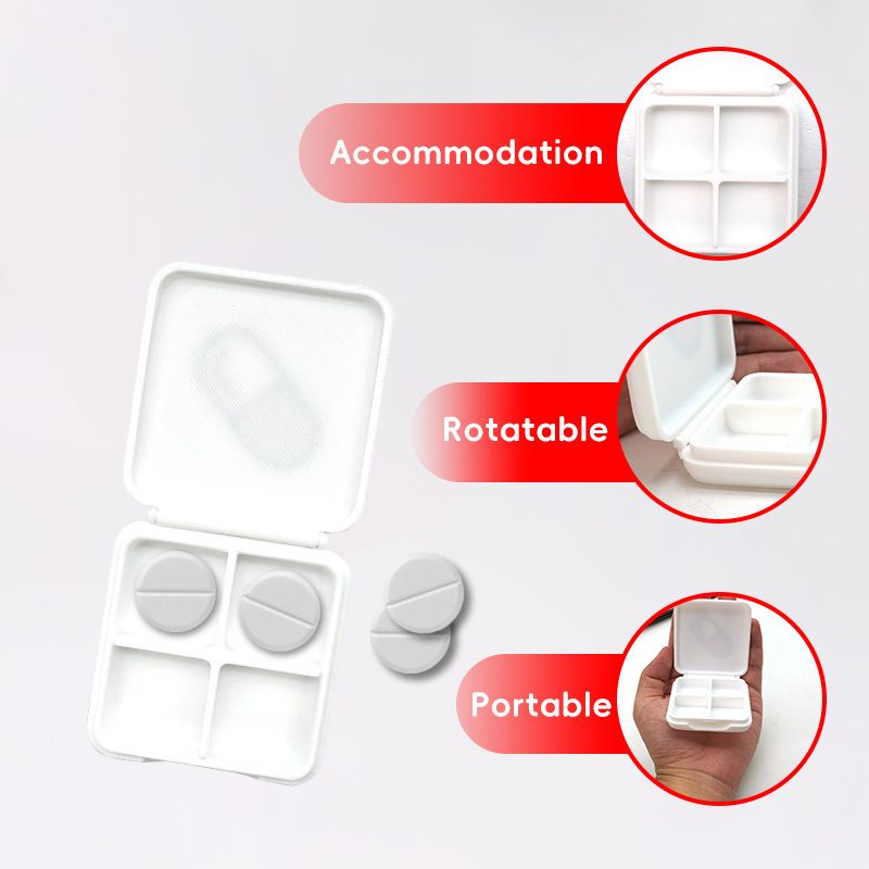 Pastillero portátil de bolsillo para uso diario, caja de plástico para guardar medicamentos de viaje, etiquetable._voghion.com