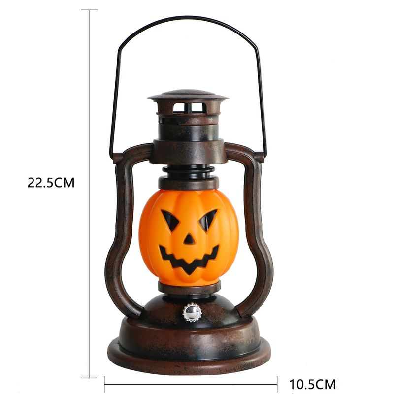 Cross Border Skull Pumpkin Lantern Halloween Battery Lantern Outdoor Garden Camping LED Portable Kerosene Lamp_voghion.com