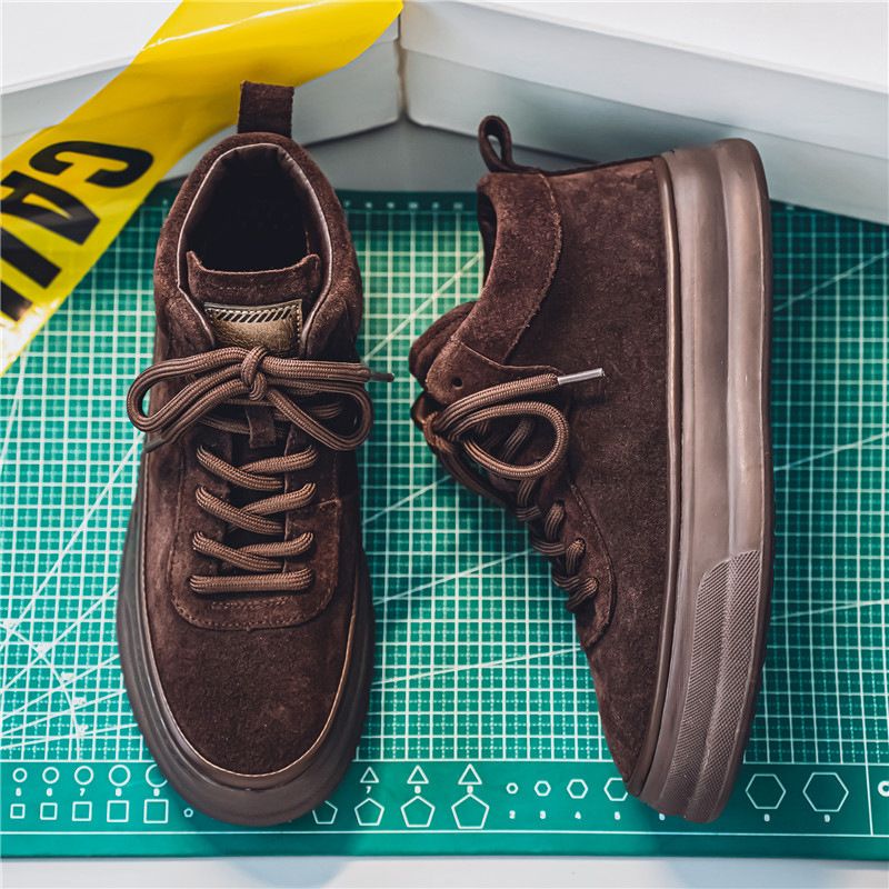 Mid-Top Sneakers For Men Casual Versatile High-End Men's Sports Shoes Summer Running Shock Absorption Wear-Resistant_voghion.com