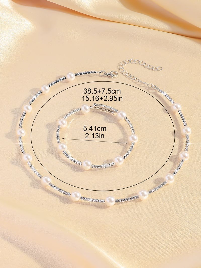 halsbandsset örhänge smyckesset bankettklänningsset halsband moderiktigt brudsmycken_voghion.com
