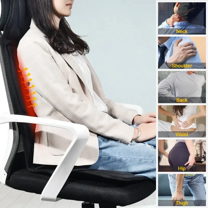 Heißer Verkauf Hals Zurück Gesäß Vibrierende Dual Verwenden Auto Sitz Taille Ganzkörper Hause Elektrische Vibration Massage Kissen_voghion.com