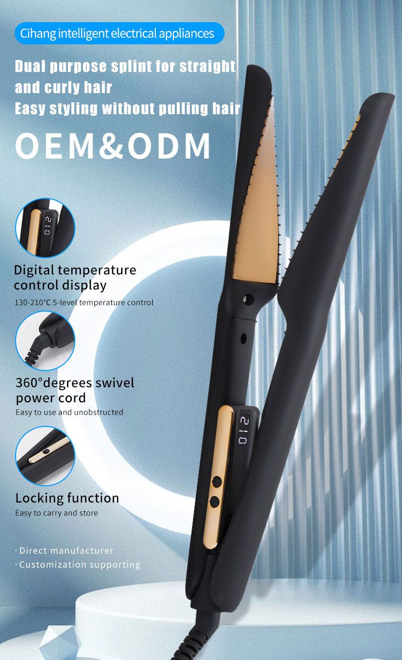 twisting multi speed temperature control does not damage the hair straightening splint curling iron dual purpose spiral splint_voghion.com