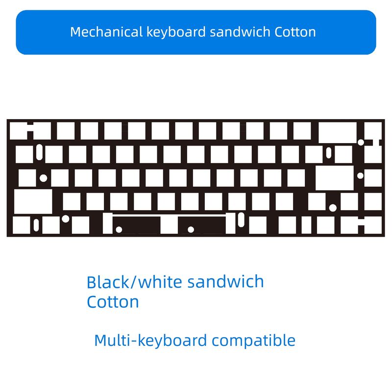 Poron Quilted Cotton Nical Keyboard Tr Silencing Foam White Tuning Mahjong Sound Raindrop Transformation Payson_voghion.com