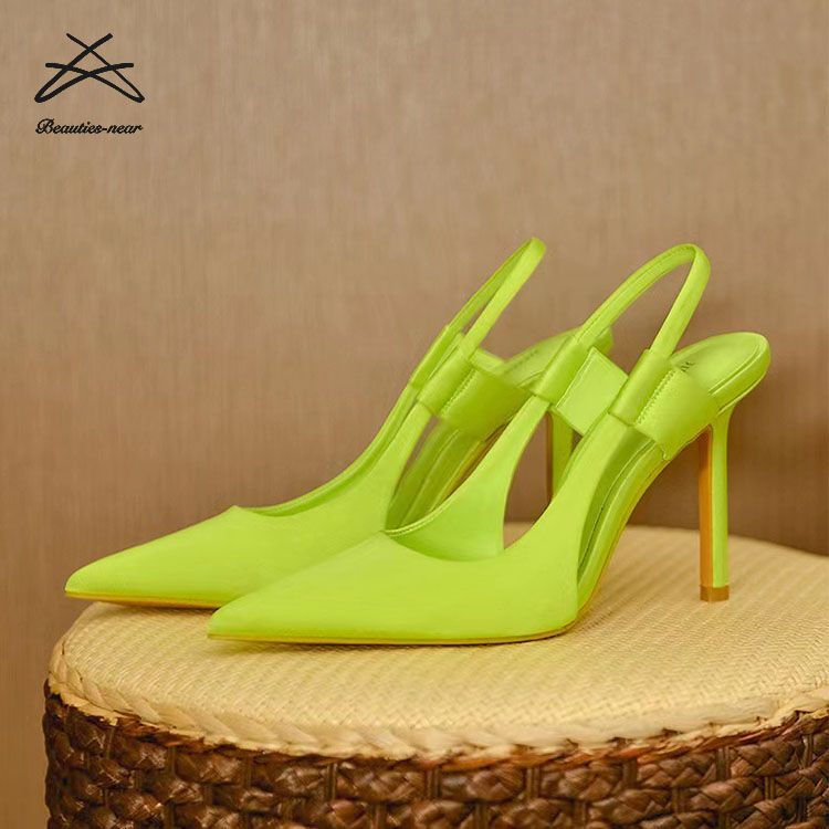 2024 Fashion Slip On High Heel Slingback Thin Women High Heels Ladies High Heel Sandals Women Pumps Sandal Shoes_voghion.com