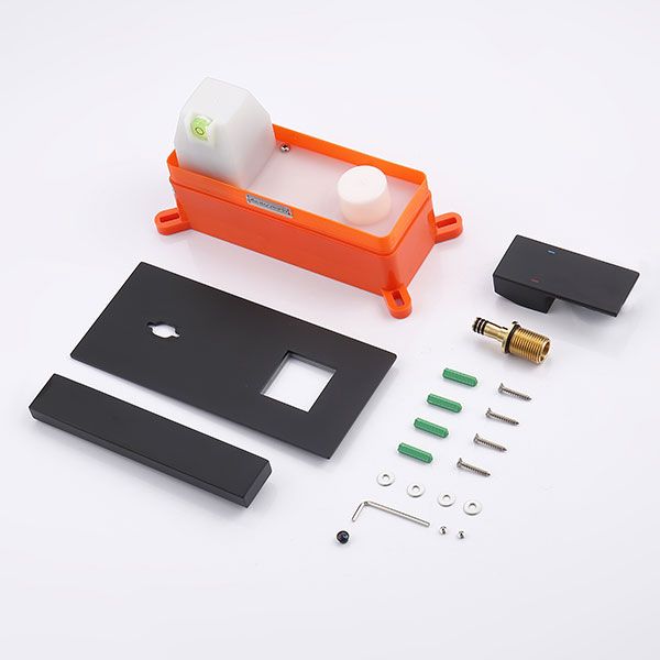 Wall Mount Faucet For Bathroom Sink Or Bathtub, Single Handle 2 Holes Brass Rough-in Valve Included, Matte Black_voghion.com