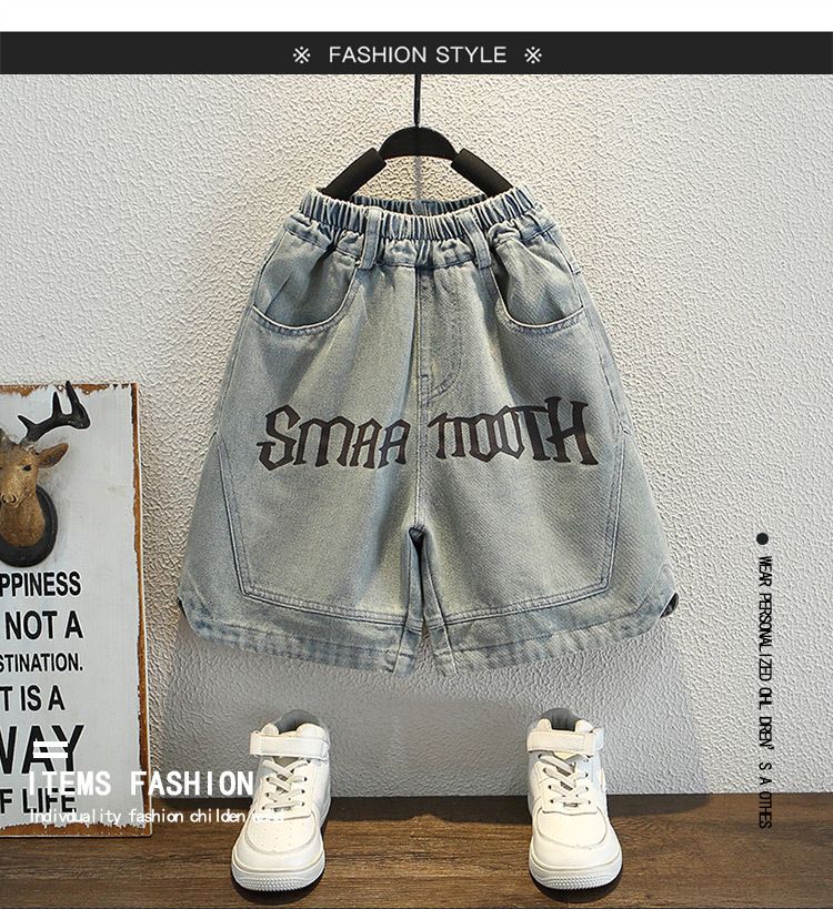 Short en jean pour garçon, fin, été 2025, nouveau short d'été tendance pour petit garçon_voghion.com