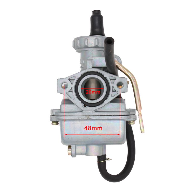 Powermotor Motorcycle PZ20 Carburetor 20mm Carb For 50cc 70cc 90cc 110cc 125cc 135 Keihi Kazuma ATV Quad Go Karts Moped SUN_voghion.com